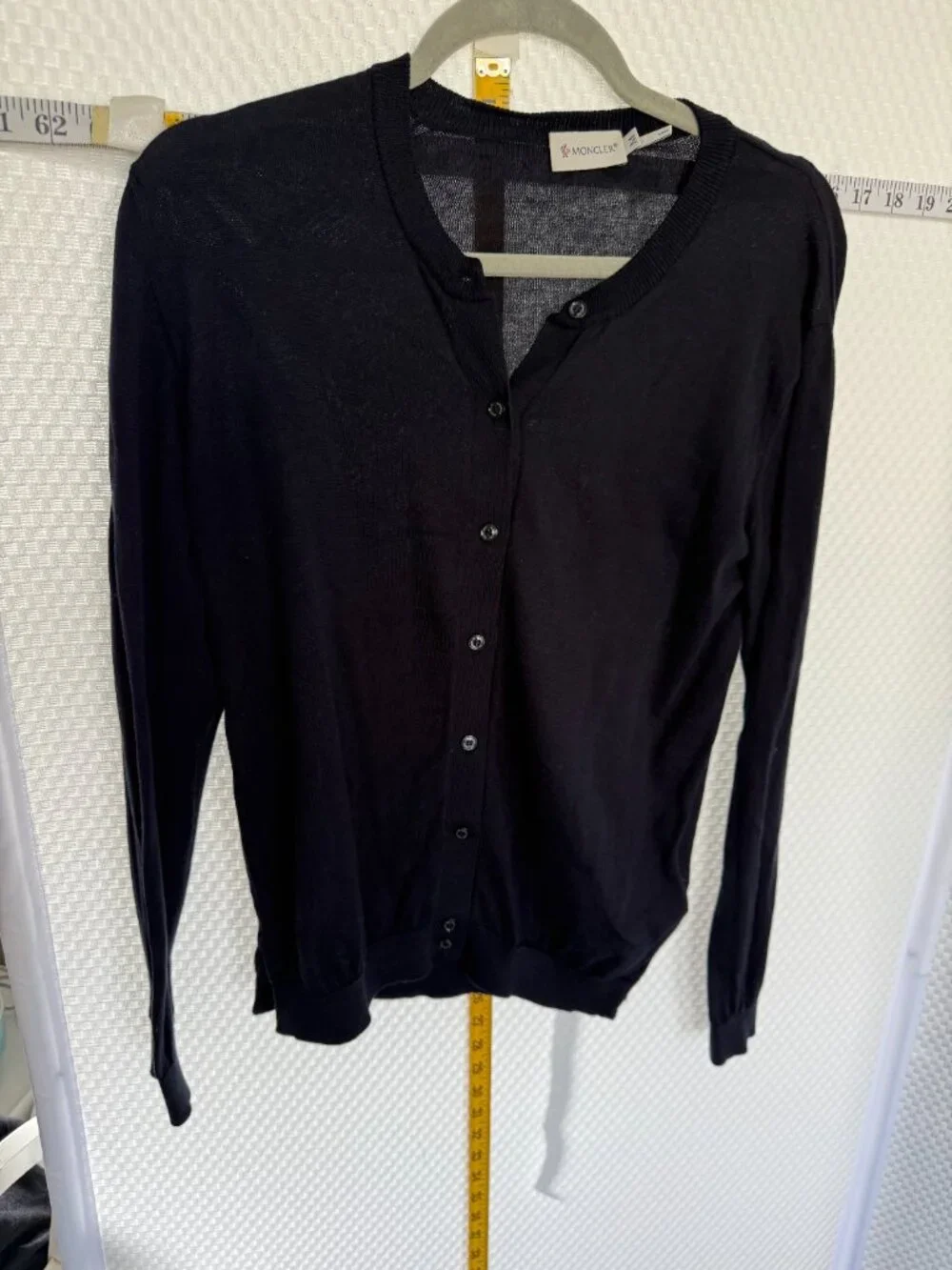 MONCLER NAVY BLUE CARDIGAN - Picture 4 of 8